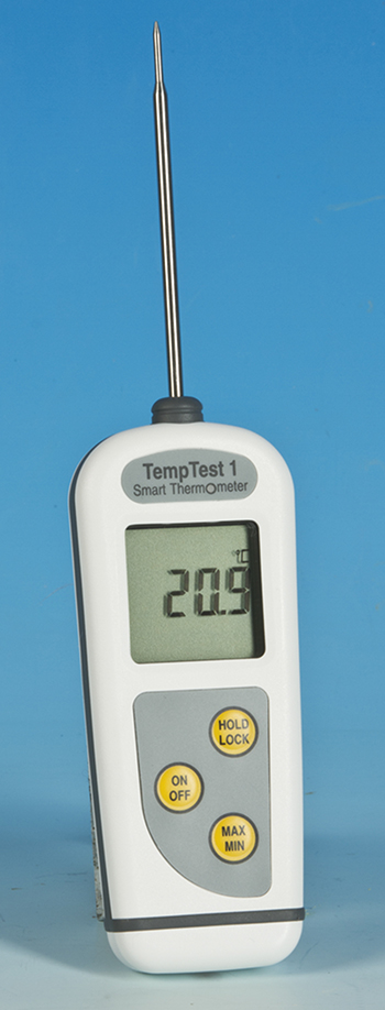 Thermomètre Digital étanche à sonde HACCP bleu -50°C à +200°C